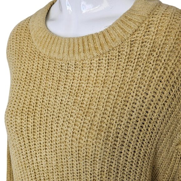 Aritzia Wilfred Salette Chenille Long Sleeve Crew Neck Sweater, Open Knit Size M - Picture 8 of 8